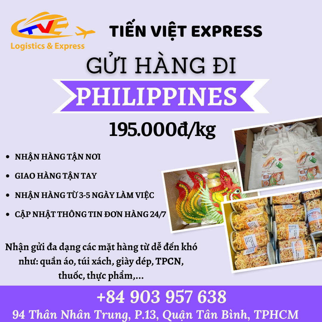 Gửi hàng đi Philippines - Tiến Việt Express